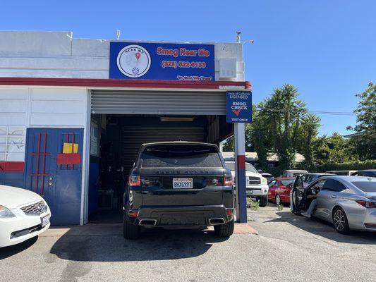 Range Rover getting emissions test