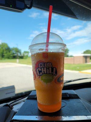 Better than a slurpee to me the speedway speedy freeze orange cream flavor