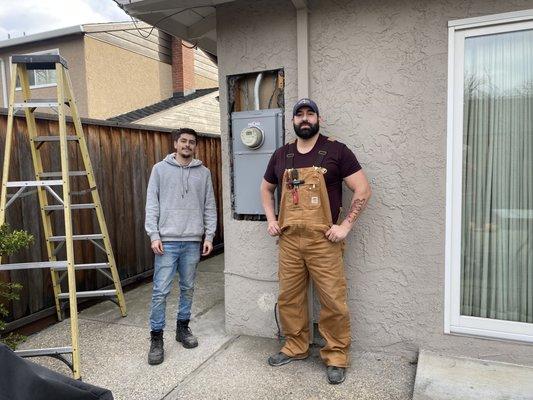 Father & Son, 200A Flush Mount Upgrade 
(Sunnyvale) (Anthony & Mike).