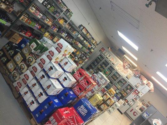 Large Variety of most popular beers