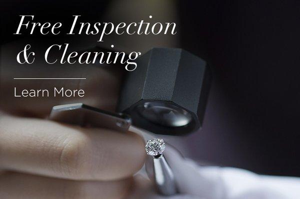 No charge for cleaning and inspecting all your valuables.