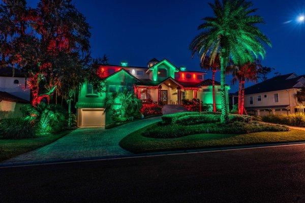 Full Color Landscape Lighting System -  Christmas