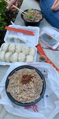 $25 dollars for 2 beef malatangs ($9 each) and 1 xiaolong bao ($7 for 10 baos)