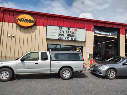 Brakes, oil changes and a lot more. Stop on by or call ahead to schedule a service.