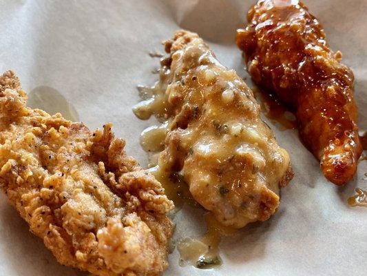 Garlic Parmesan, Lemon Prepper, and Sweet Heat Tenders