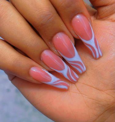 French swirl gel x set