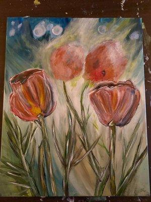 Ladies night paint and sip events are scheduled quarterly!  Call to register for our next paint and sip event!