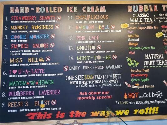 Exciting New menu with new flavors added!