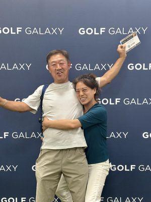 Raffles tickets  winner at Golf Galaxy