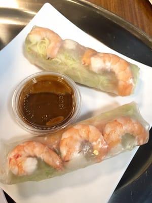 Shrimp spring rolls - awesome!!