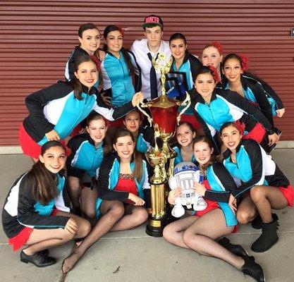 Nothing better than taking home a big trophy after a long day at a dance competition!