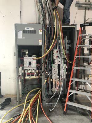 Installation of a 480 volt 3-phase 2000 amp service for a business DFW area, 2020.  We can handle your most difficult projects!