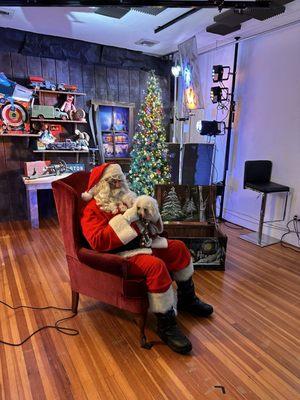 My doggie with Santa