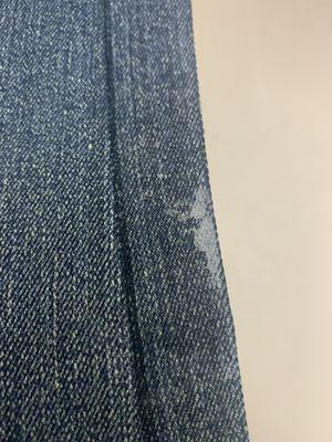 Dried starch always looks amazing on jeans