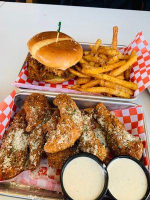 Rolls Royce and garlic parm tenders