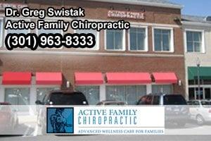 Active Family Chiropractic exterior. We are above The Red Door Salon.