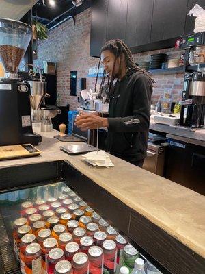 Very nice barista