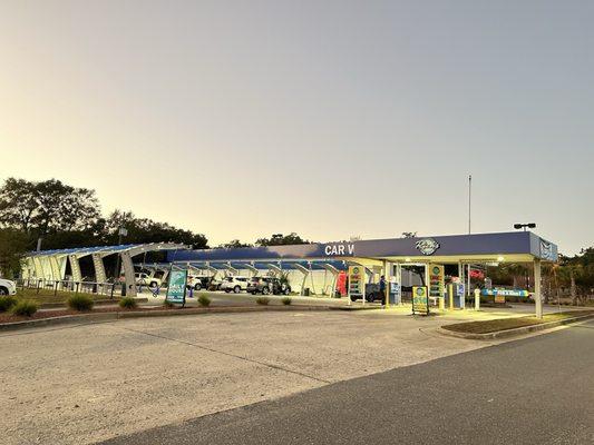 Redesigned Rich's Car Wash with new vacuum stations.