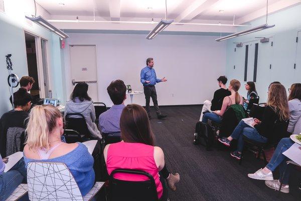 Thomas M. Jones hosting our workshop. Perfectly Imperfect: The Story of Us.