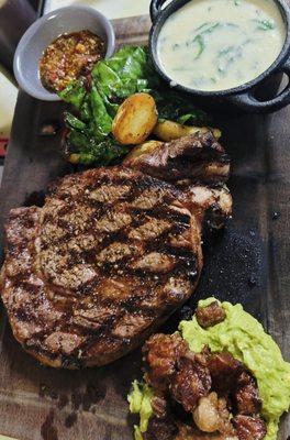 Rib eye steak compadres style