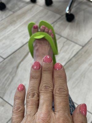 My nails and toes.