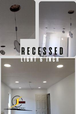 Installation recessed lights