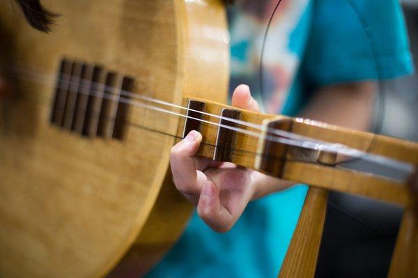 Students at Backbeat can try hundreds of instruments - and not just the standard ones!