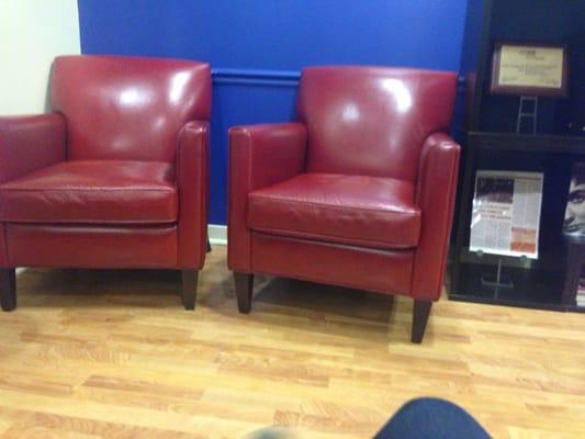 Chairs in waiting area