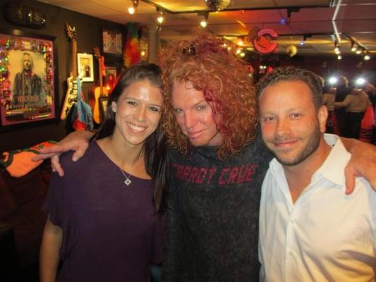 Lance and Janine Sherman ~ Backstage with Carrot Top after enjoying his show at the Luxor Hotel in Las Vegas.