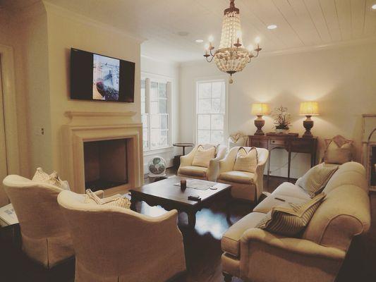 Completed family room renovation.