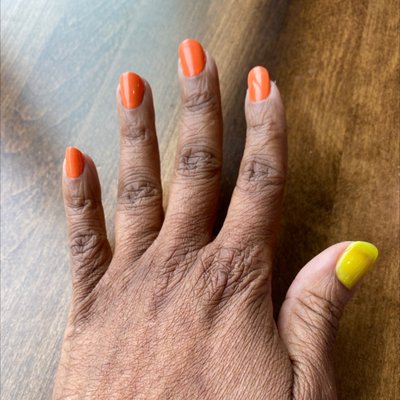 Finished mani....simple and clean natural nail