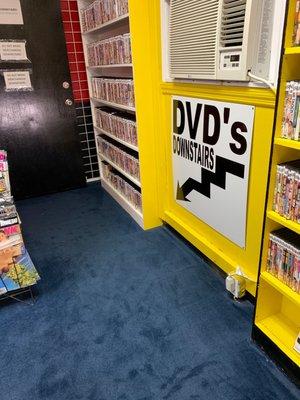 To the DVD room.