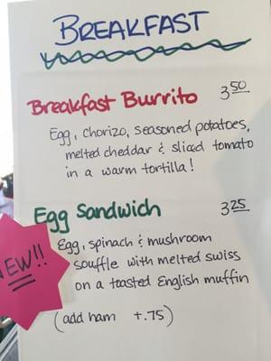 Can't wait to try the breakfast burrito!