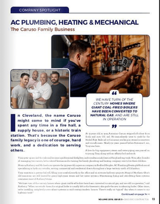 ACP feature article in the national Contractor Magazine