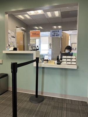 Front desk at PWOG