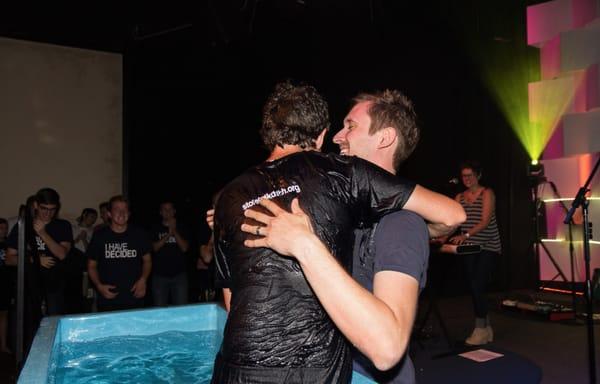 Student baptism service in July