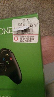 Got charged 59.99. Was told this is normal business practice. They put regular stickers on top of sale items.  No refund.