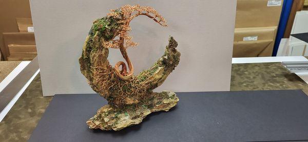 Copper wire sculpture