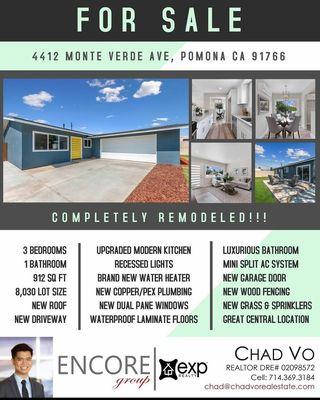 Chad Vo Real Estate Listing Service Pomona