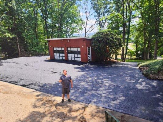 Aaron did a nice job with our driveway.  The price was reasonable and the quality was great.