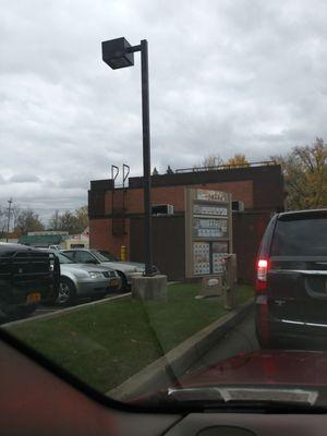 Been in drive through 10 mins... Almost there!