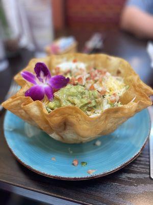 Taco Salad with shredded beef