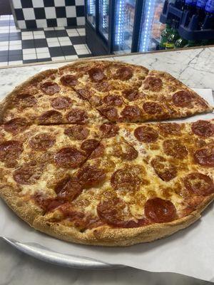 Simply Delicious pepperoni pizza