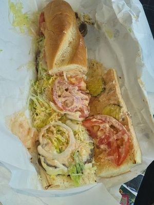 Burger hoagie