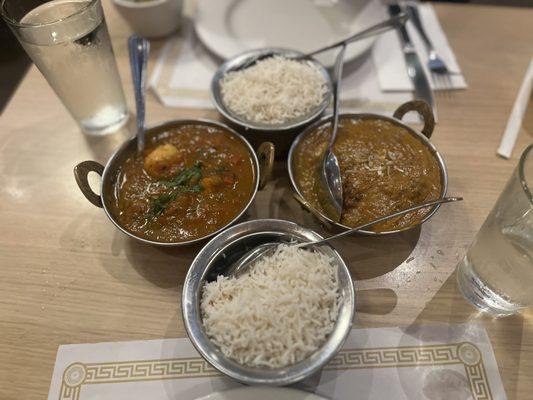 Shrimp curry and lamb nirvana