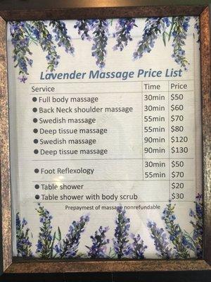 Lavender Massage