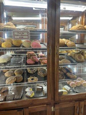 A little weird that the pastries were inside a China cabinet but they were delicious despite the looks