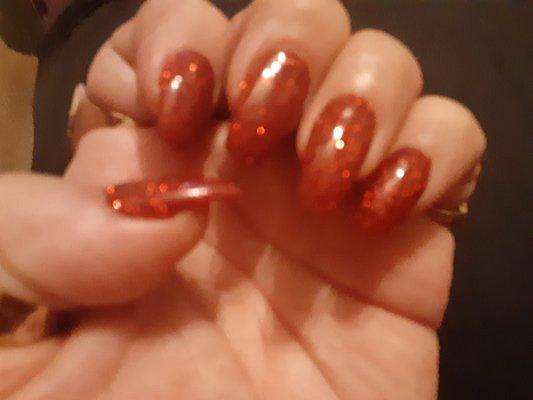 When you ask for red she gives you red! Picture doesnt do justice.Looks like Candy Apples from the fair!