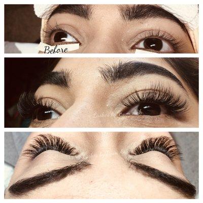 Volume lashes