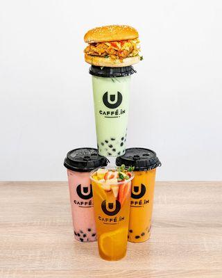 Ramly Burger and boba tea